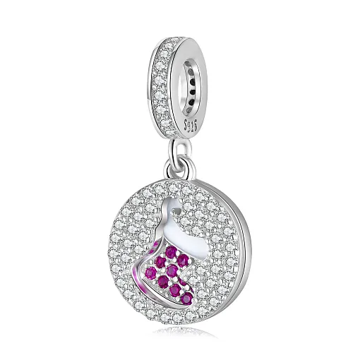 Silver Christmas Lucky Socks Charms Pendants