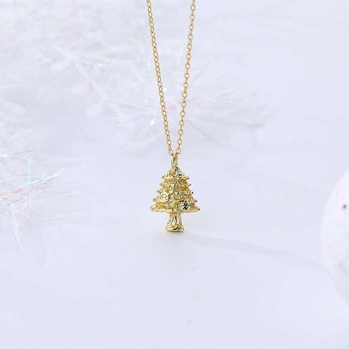 Weihnachtsbaum-Halsketten aus Sterlingsilber