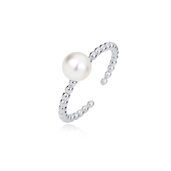 Sterling Silver Hip-hop Pearl Toe Ring