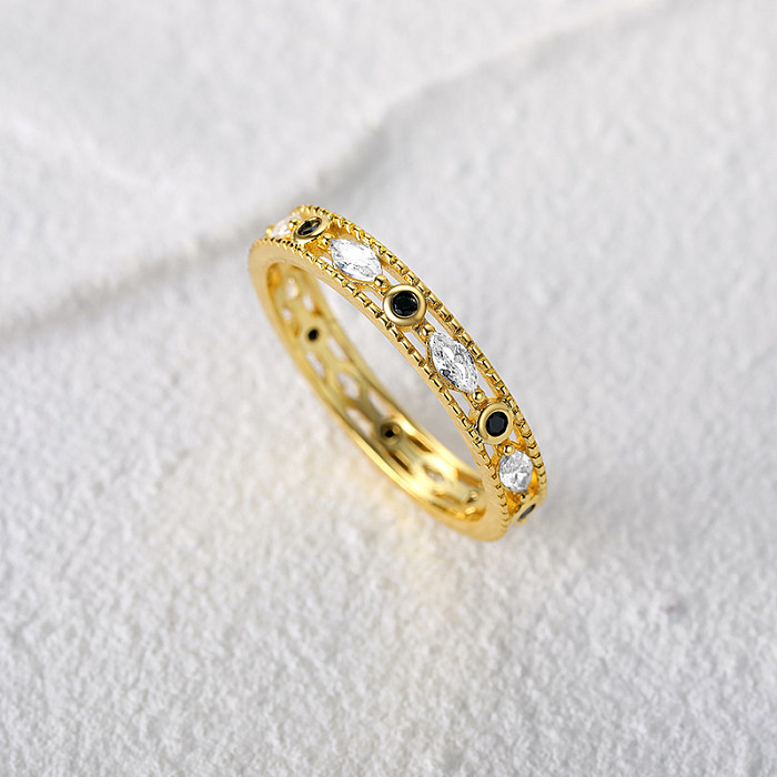 Silver Cubic Zirconia Band Ring