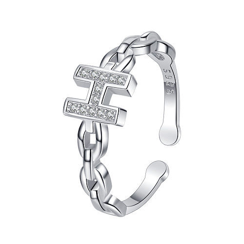 Cubic Zirconia Letter H Toe Rings
