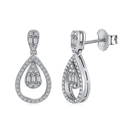 Waterdrop Zirconia Stud Earring