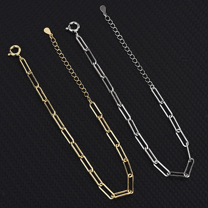Bracelet à chaîne à épingles épaisses