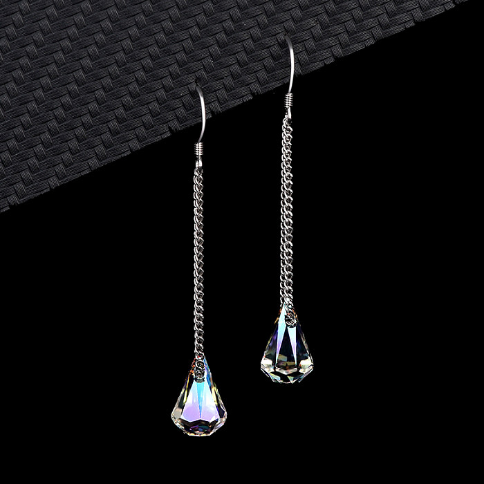 Austrian Crystals Waterdrop Dangle Earring