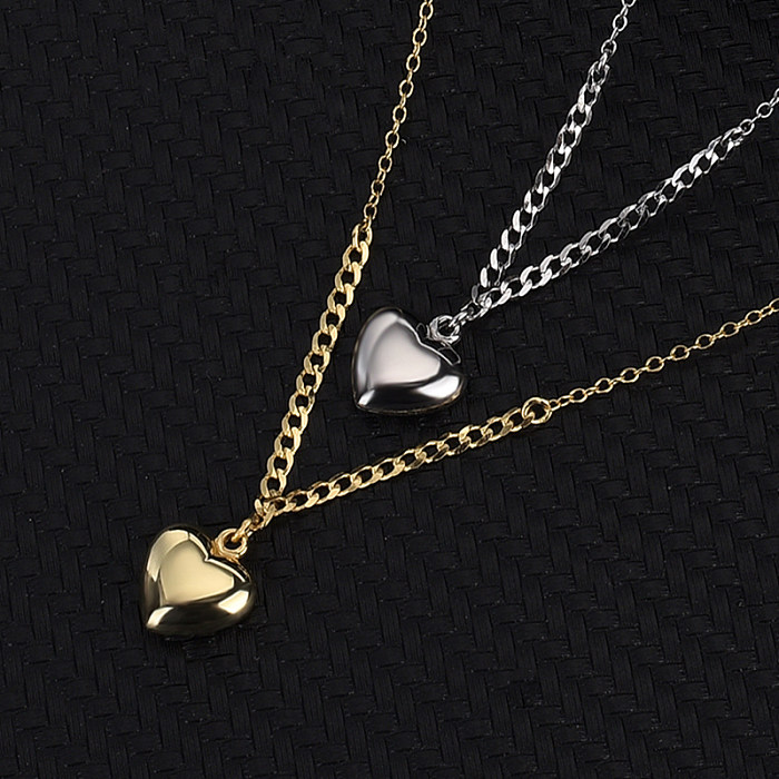 Heart Pendant Chain Necklace