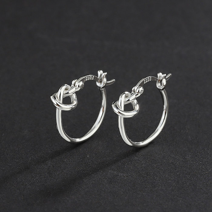 Knotted French Lock Earrings