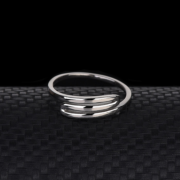 Silver Lines Band Ring