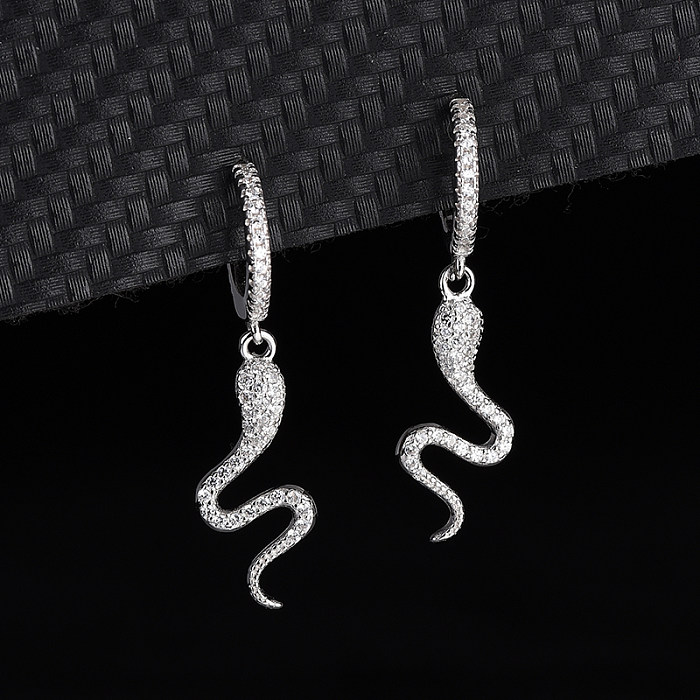 Silver Snail Hoop Earring