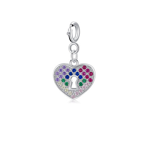 Pendentif coeur CZ en argent sterling