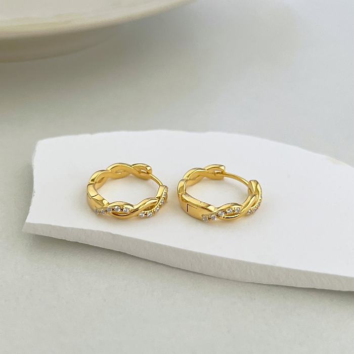 Luxury Zirconia Infinity Hoop Huggie Earring