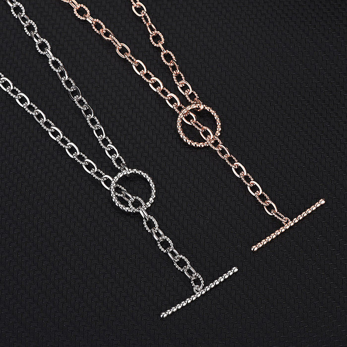 Circle Twisted Rope Chain Necklace