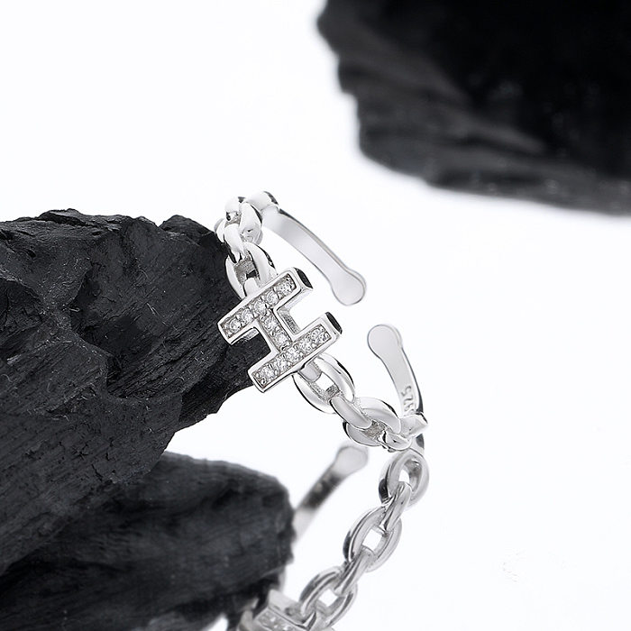 Cubic Zirconia Letter H Toe Rings