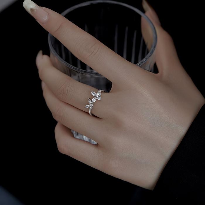Butterfly Zirconia Band Ring