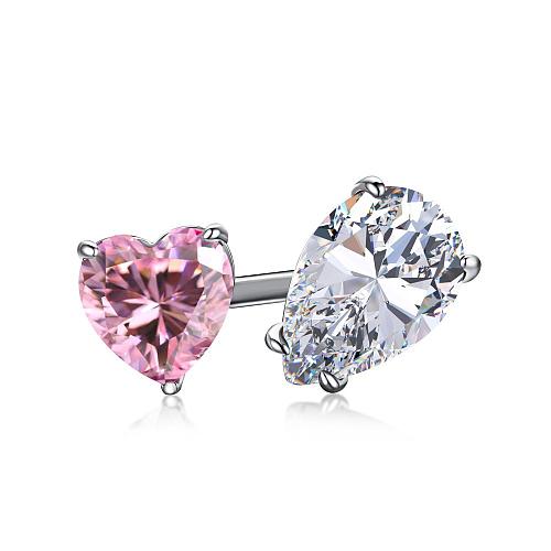Luxury Pink Heart Pear Zirconia Toe Ring