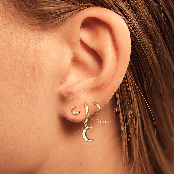 pcs ////mm Silver Hoop Earring