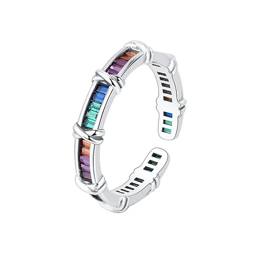 Rainbow Ladder Zirconia Open Rings