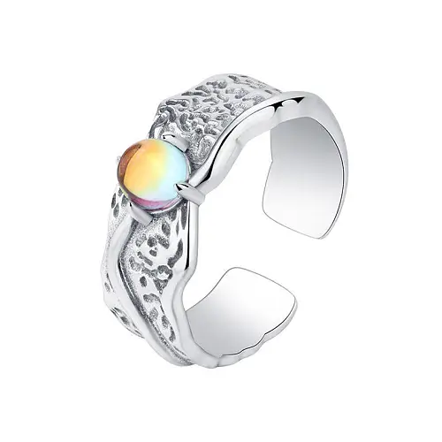 Vintage Hammer Moonstone Toe Rings