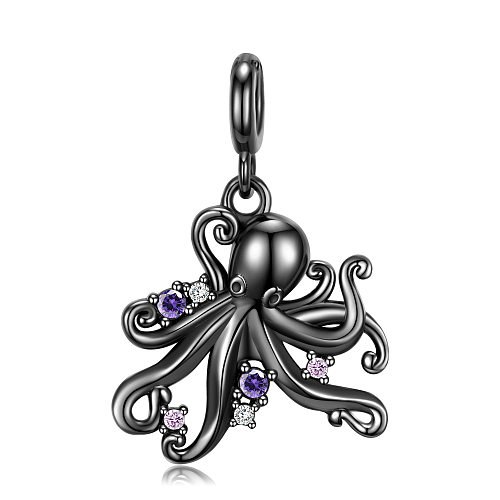 Pendentifs Steampunk Poulpe Noir