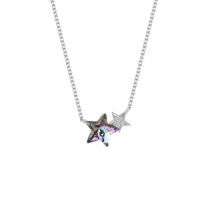 Austrian Crystals Star Cubic Zirconia Necklace
