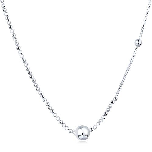 Sterling Silver Beads Chain Necklace