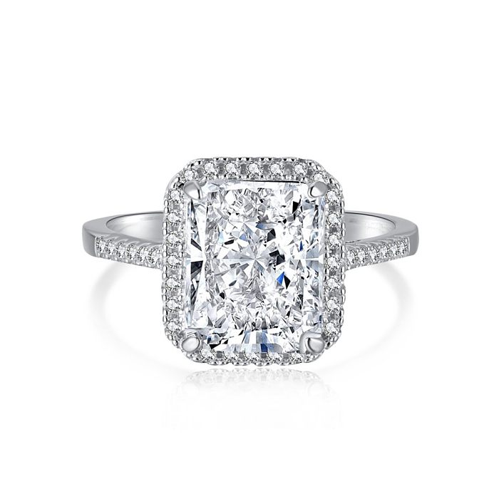 Crushed Ice Lab Cocktail Zirconia Solitaire Ring
