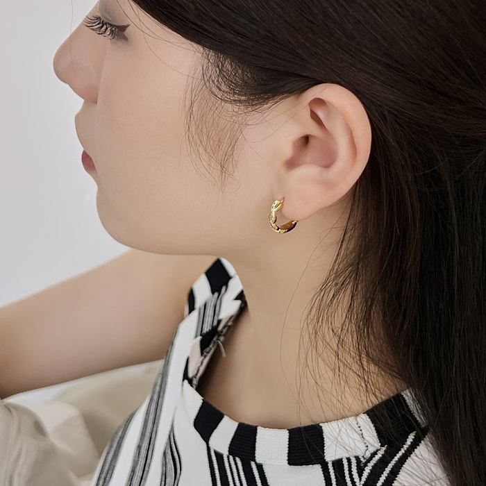 Luxury Zirconia Infinity Hoop Huggie Earring