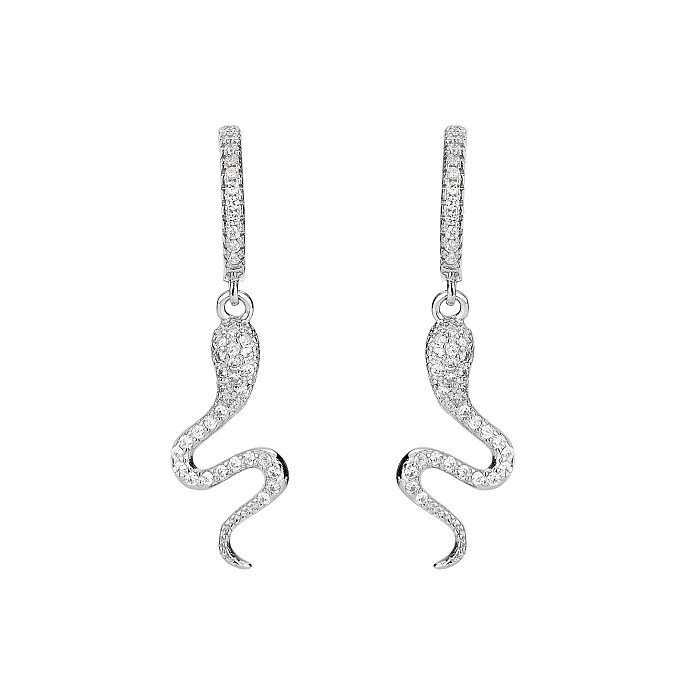 Silver Snail Hoop Earring