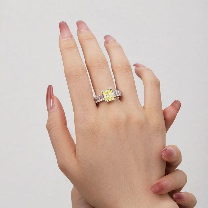 Luxury Rectangle Zirconia Toe Ring
