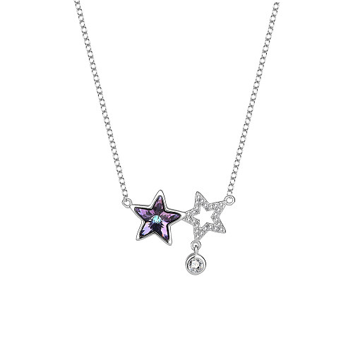 Austrian Crystals Star Cubic Zirconia Necklace