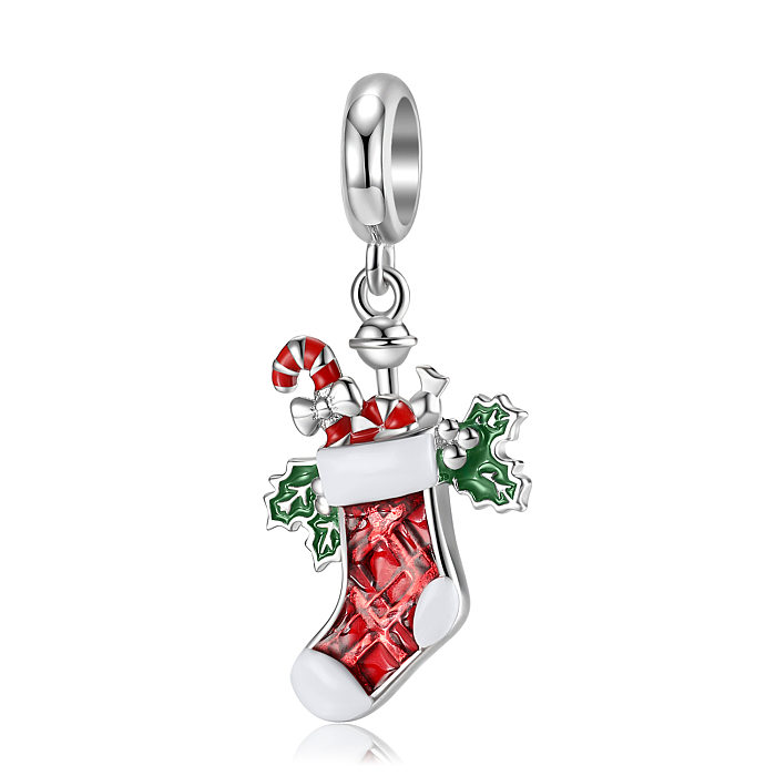 Sterling Silver Christmas Candy Cane Pendants