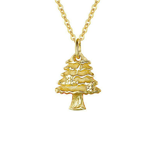 Sterling Silver Christmas Tree Necklaces