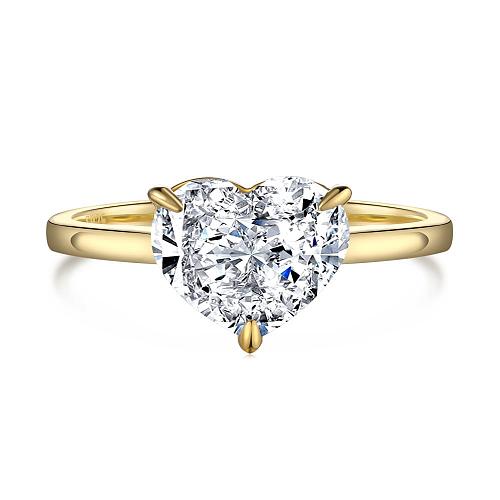 A Zirconia Heart Wedding Party Ring