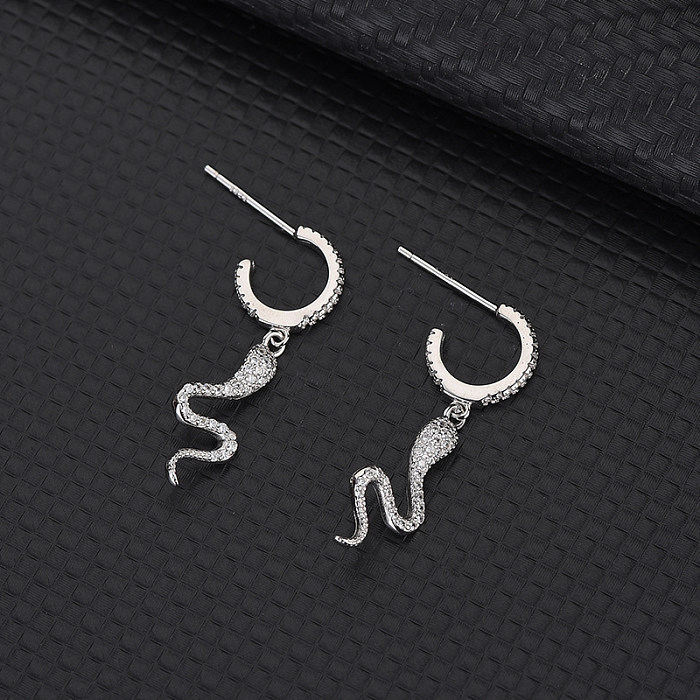 Silver Snail Hoop Earring