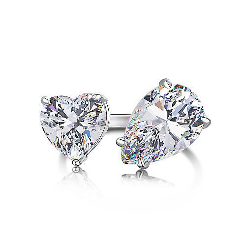 Luxury Pear Heart Zirconia Toe Ring