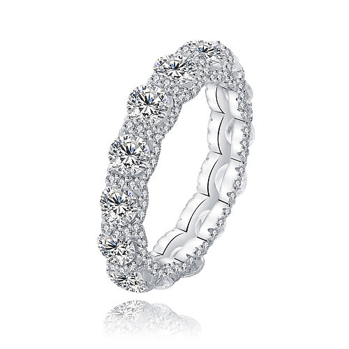 Sterling Silver Full Cubic Zirconia Ring