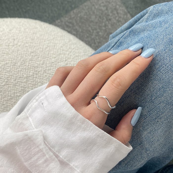 Punk Curved Lines Toe Ring