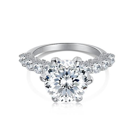 Sparkle Shiny Zirconia Wedding Solitaire Ring