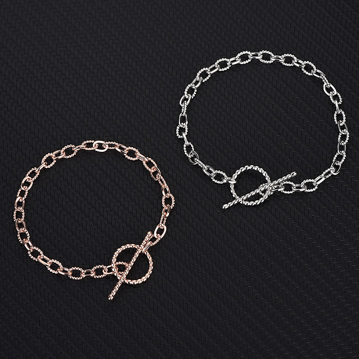 Bracelet à chaîne en corde torsadée circulaire