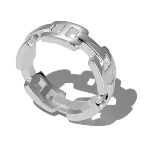 Chain Link Statement Band Rings