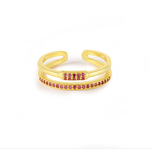 خاتم إصبع الزركونيا من الفضة الاسترليني