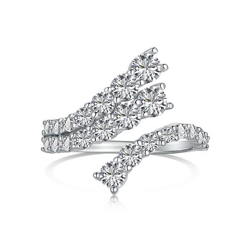 Irregular Shiny Zirconia Toe Ring