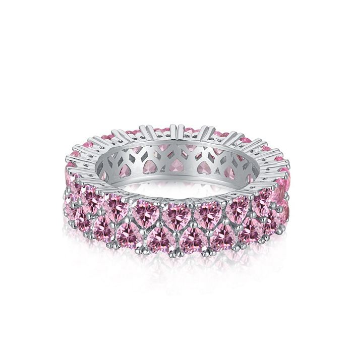 Full Love Hearts Zirconia Band Ring