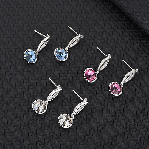 Austrian Crystals Cubic Zirconia Stud Earring