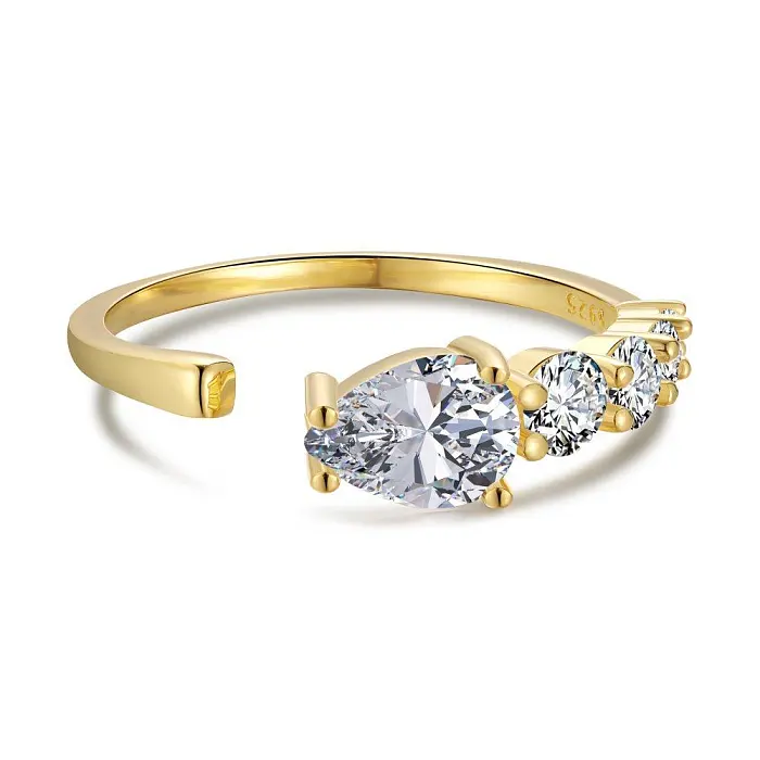 Unique Pear Zirconia Toe Ring