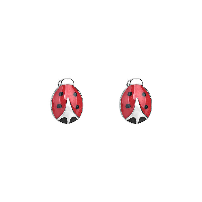 Lovely Ladybug Insect Stud Earring