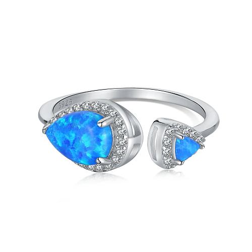 Waterdrop Lab Opal Zirconia Toe Ring