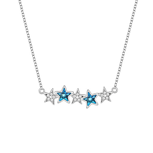 Österreichische Kristalle Sterne Zirkonia Halskette