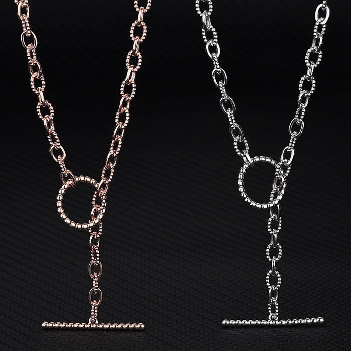 Circle Twisted Rope Chain Necklace