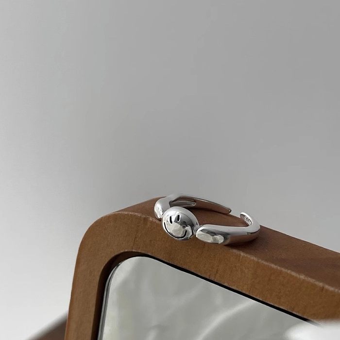 Anéis abertos de cobre geométrico casual estilo simples streetwear