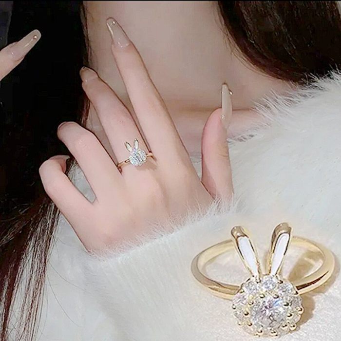Fashion Flower Copper Plating Open Ring 1 Piece